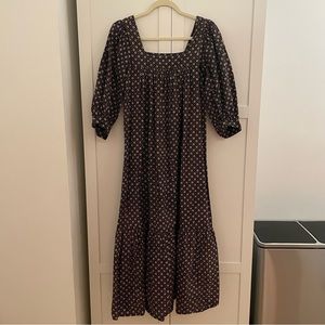 Christy Dawn - Bianca Dress - Noir Petunia Dot (Sample)